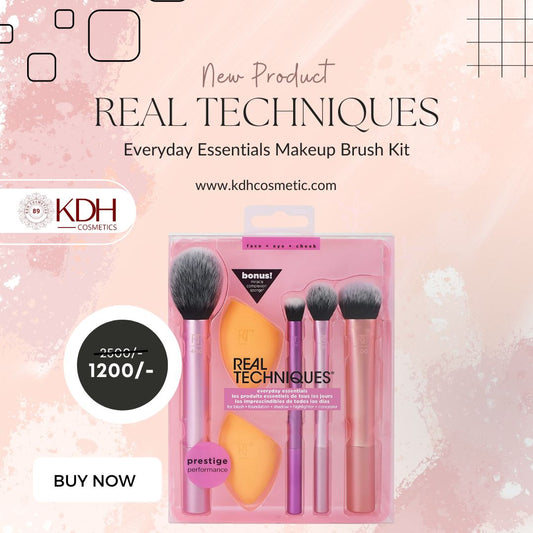 Real Techniques Everyday Essentials Makeup Brush Kit-KDH Cosmetic