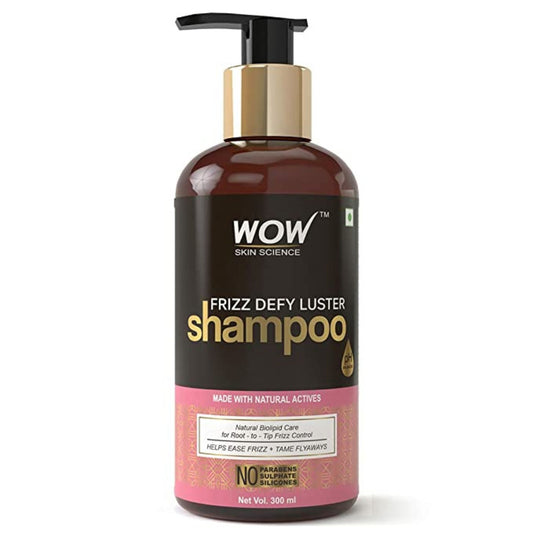 WOW Skin Science Frizz Defy Luster No Parabens, Sulphate & Silicone Shampoo