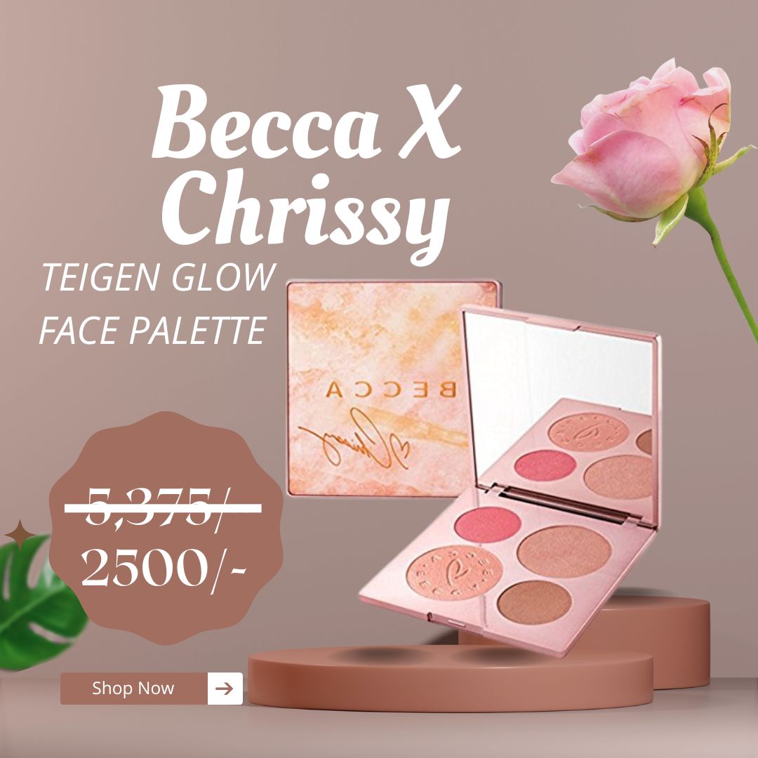 Becca X Chrissy Teigen Glow Face Palette-KDH Cosmetic