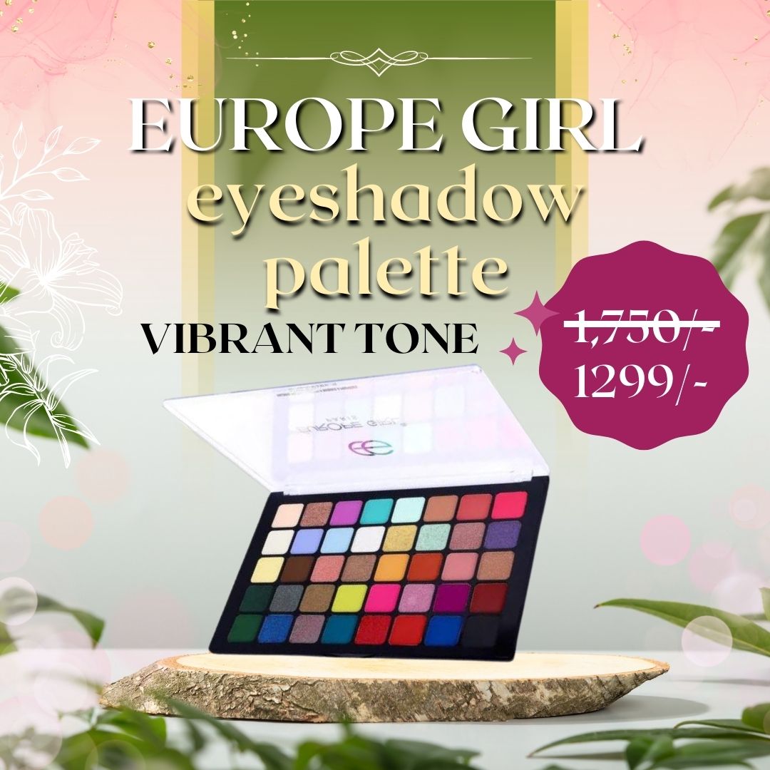 Europe Girl 40 Color Vibrant Tone Eyeshadow Palette-KDH Cosmetic
