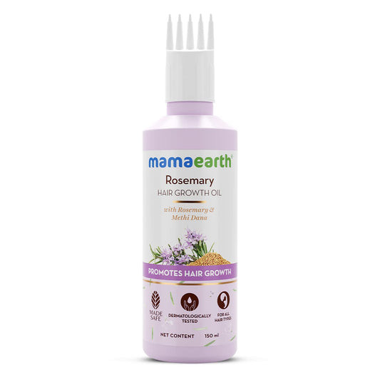 Mamaearth Rosemary Hair Growth Oil with Rosemary & Methi Dana for Promoting Hair Growth - 150 m