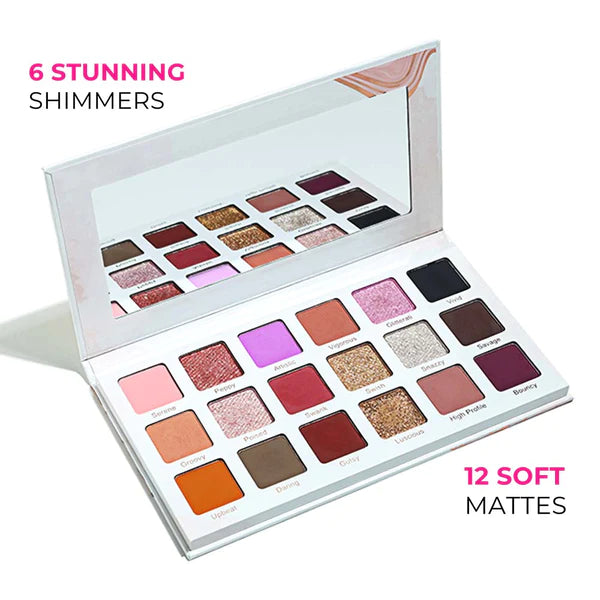 The Showstopper Eyeshadow Palette With 18 Pigmented Shades