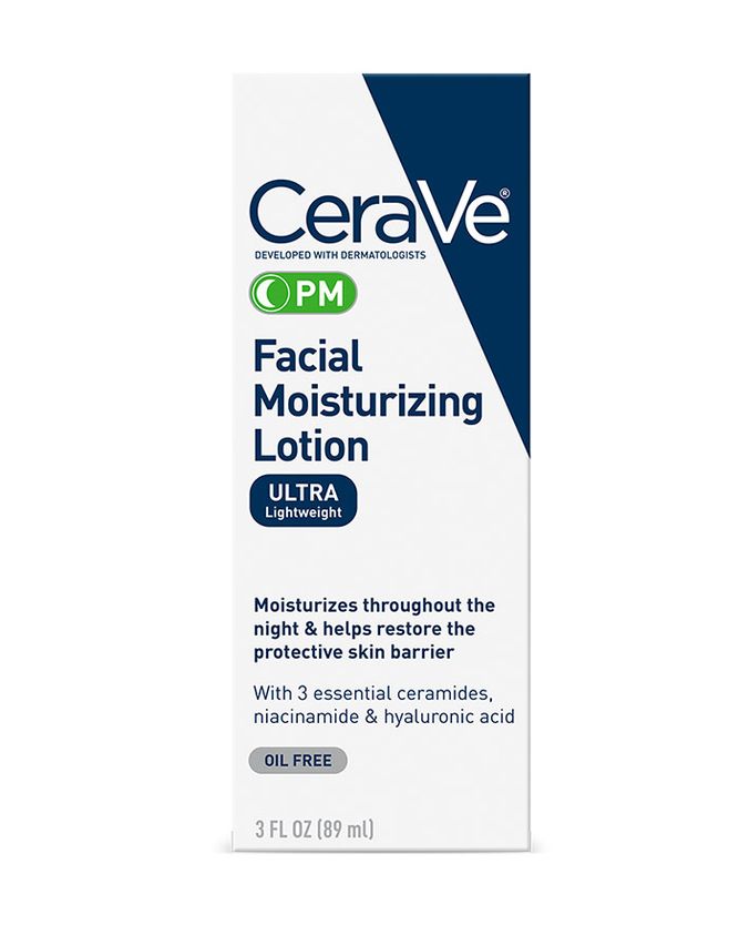 CERAVE FACE MOISTURIZER PM FACIAL MOISTURIZING LOTION NIGHT CREAM FOR NORMAL TO OILY SKIN ( 89ML )
