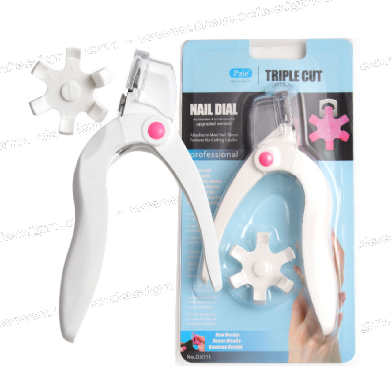 Sponsor TRIPLE CUT Nail Dial with Cutting Guide White
