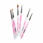 Shills Pro. Design Tools Brushes pink 6pcs