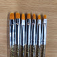Gel Nail Art Brushes [ No : 2, 4, 6, 8, 10, 12, 14 ] - Nail Art Brushes