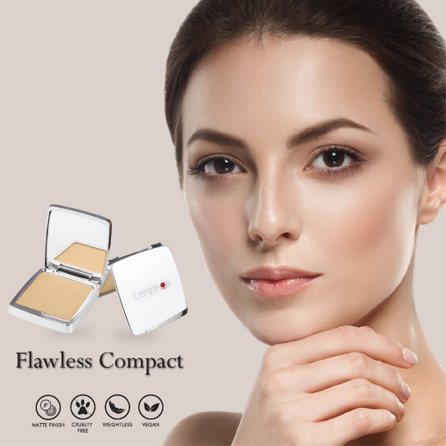Buy Matte Compact Powder for Dry Skin - Lenphor