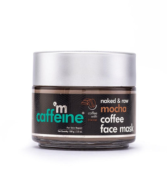 mCaffeine Skin Repair Mocha Coffee Face Mask | Sebum Control Face Pack with Cocoa & Bentonite Clay