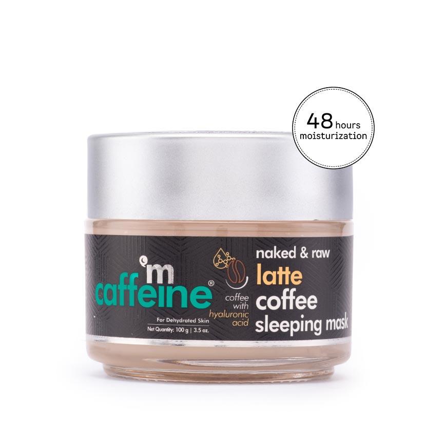 mCaffeine Latte Coffee Sleeping Face Mask with Niacinamide & Hyaluronic Acid (100gm)