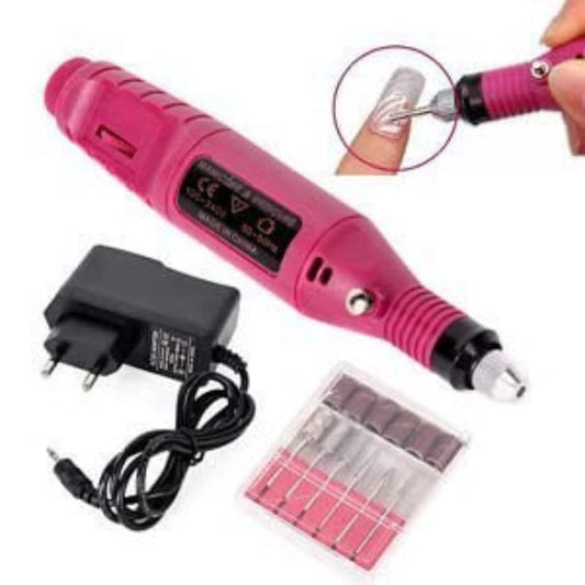 Nail Electric Art Drill File Machine Manicure Set Grinding Polishing Tool +Bits