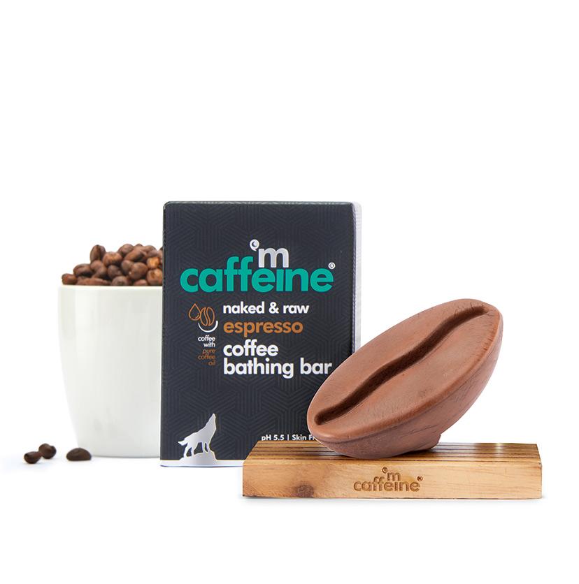 mCaffeine Naked & Raw Espresso Coffee Bathing Bar (100 g)