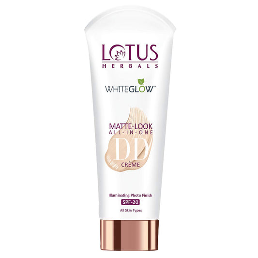 Lotus Herbals Whiteglow Matte Look All In One Spf 20 Dd Cream (Pink Beige, 30 g)