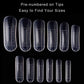 240Pcs Dual Forms: 240Pcs/Case Dual Forms False Nail Mold Acrylic Nail System Forms Clear Full Cover Polygel Uv Gel Nail Tips Molds 12 Size with Scale by Best Beauty