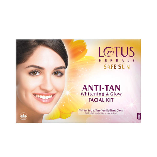 Lotus Safe Sun Anti Tan Whitening and Glow Facial Kit