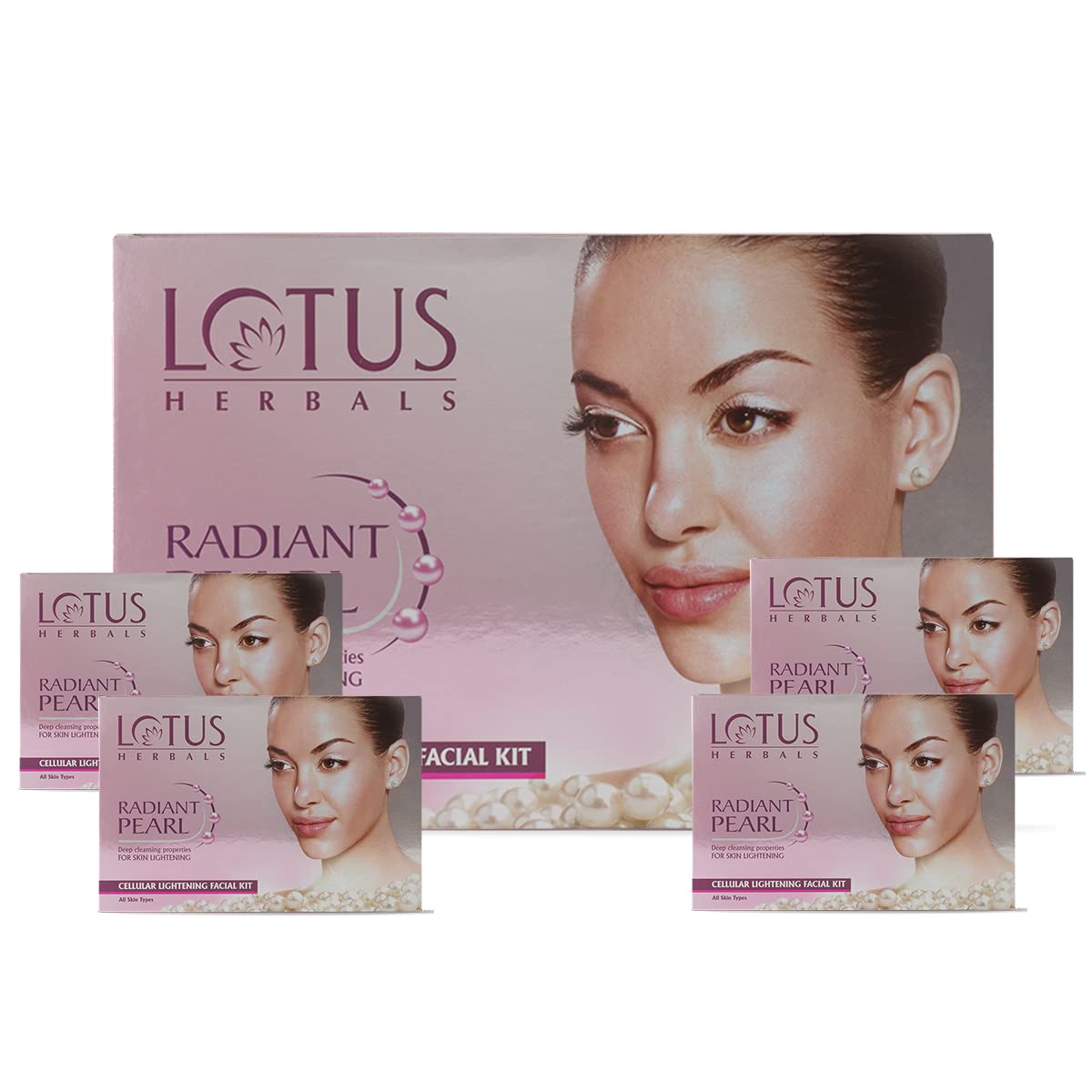 Lotus Herbals Radiant Pearl Cellular Lightening Facial Kit, 37g