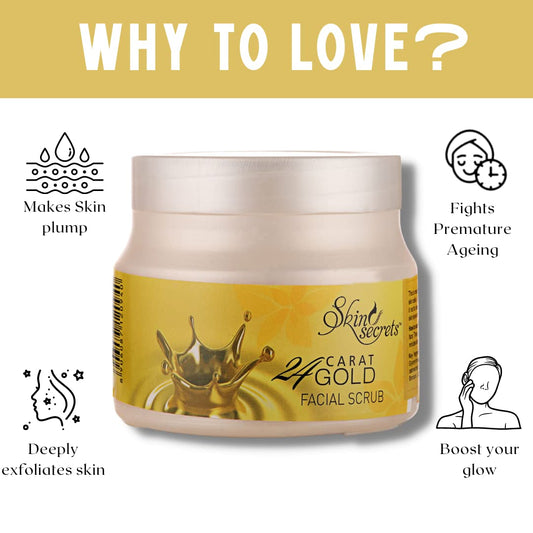 SKIN SECRETS GOLD FACIAL SCRUB -500 GMS