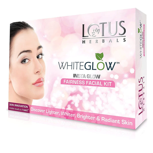 Lotus Herbals Whiteglow Insta Glow  Facial Kit | For Radiant Glowing Skin | Natural Ingredients