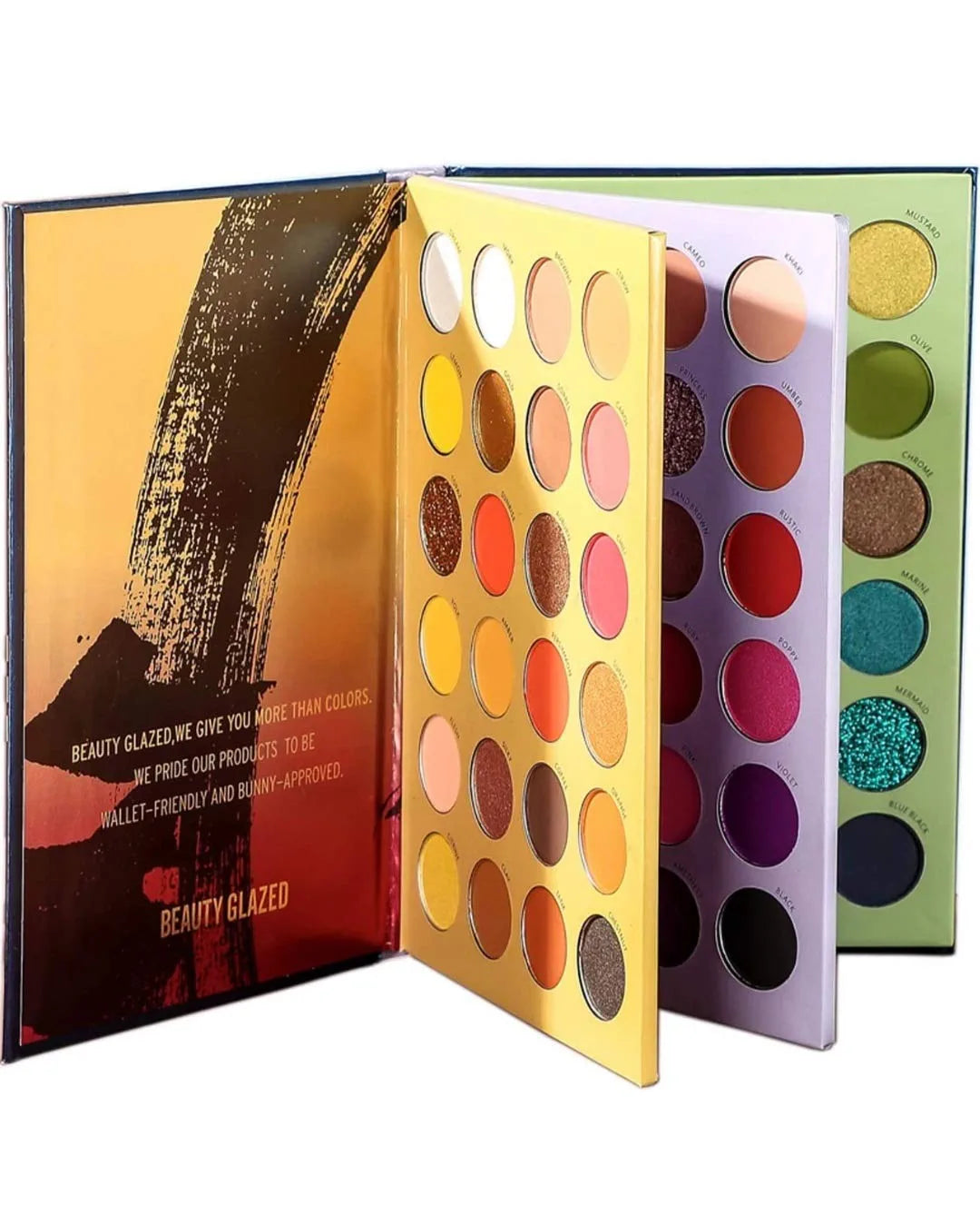 BEAUTY GLAZED Color Shades Book 72 Color Eyeshadow Palette