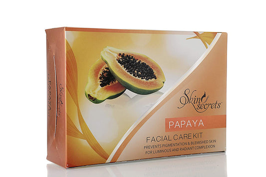 Skin Secrets Papaya Facial Kit with Papaya Extract to Prevent Pigmentation & Lighten Blemishes, 310gm (Pack Of 6)