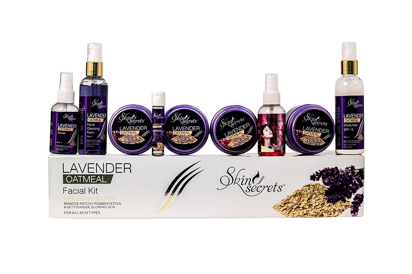 Skin Secrets Lavender Oatmeal Facial Kit, 510 g