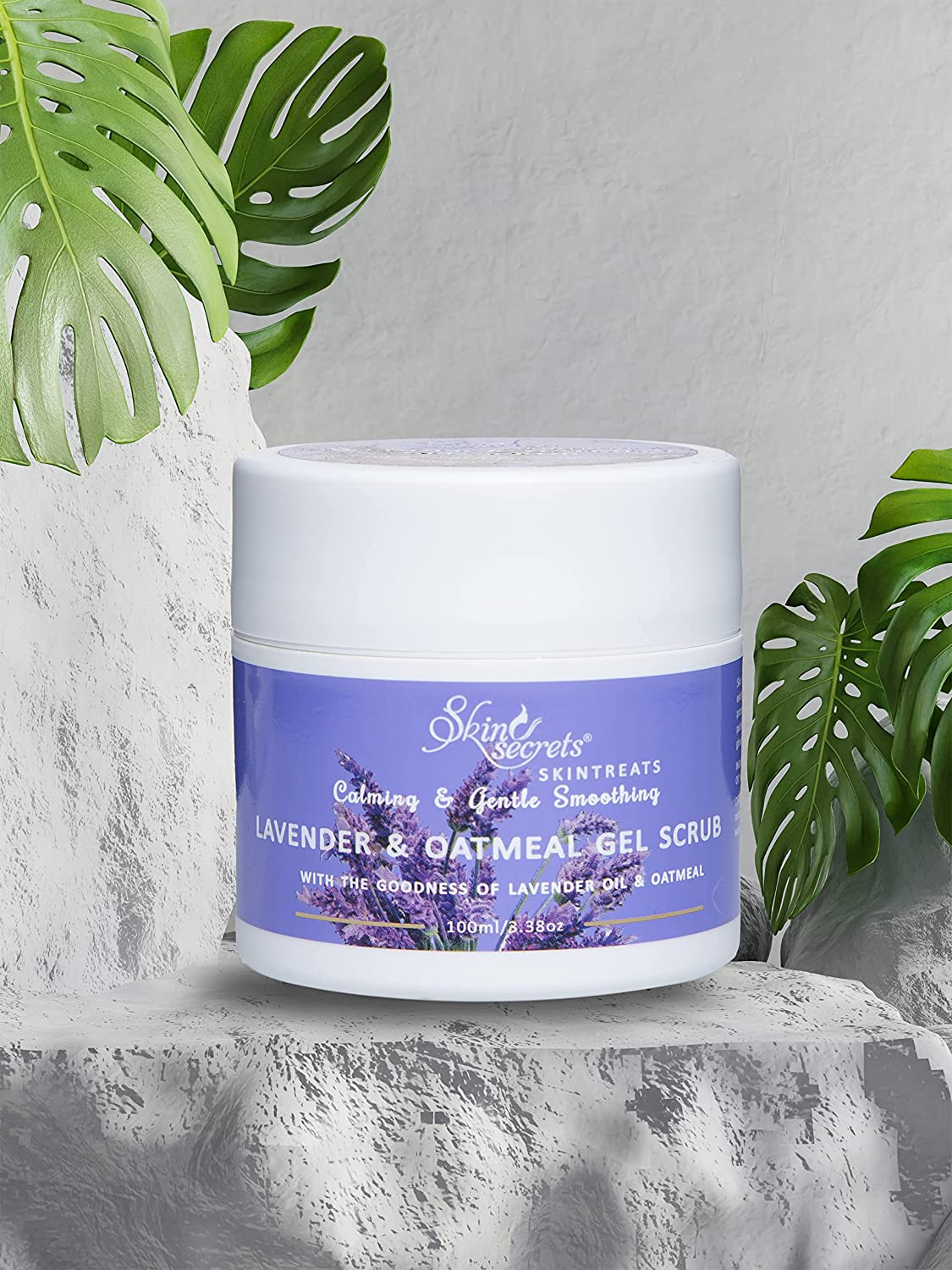 Skin Secrets Lavender & Oatmeal Gel Scrub with Lavender Oil| 100gm| Paraben & Silicone Free