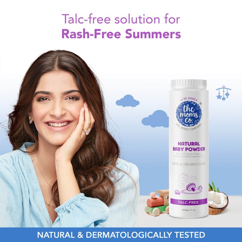 The Moms co. NATURAL TALC-FREE BABY POWDER