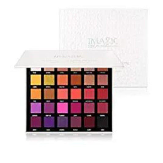 Imagic Professional Cosmetics Professional Galaxy Shine 30 Colors Eyeshadow Palette D'Ombress A Paupieres, Multicolor, Matte, Satin & Shimmery Finish