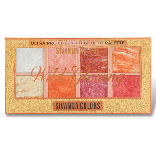 Sivanna Colors Wild Glowing Pro Cheek & Highlight Palette