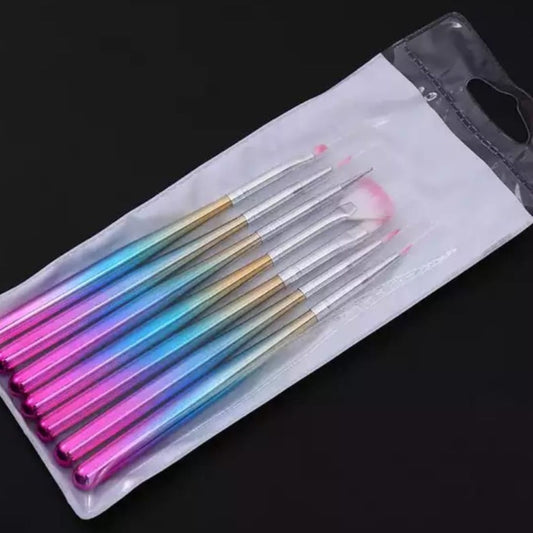 YJK Factory Direct Nail art brush 7PCS Liner gel UV Painting Brush