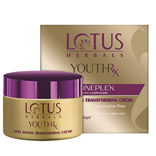 Lotus Herbals Youth Rx Anti-aging Skin Care Range – Lotus Herbals Youth Rx Anti-Aging Transforming Crème