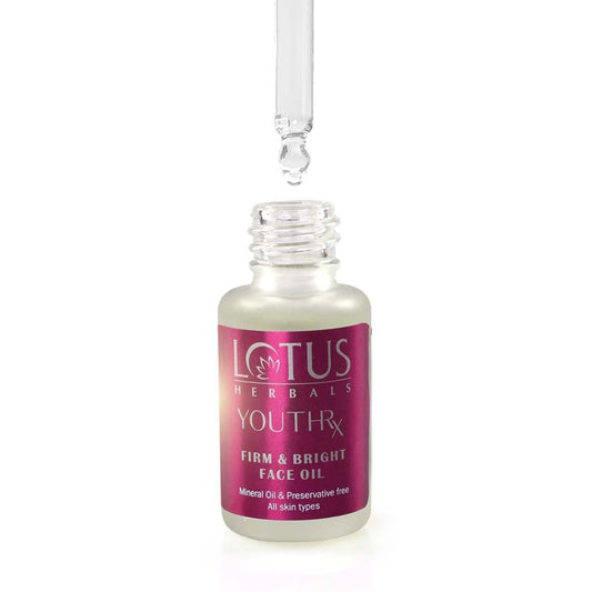 Lotus Herbals YouthRx Firm & Bright Face Oil | Bakuchiol Retinol & Vitamin C | Anti Ageing & Brightening | 15ml