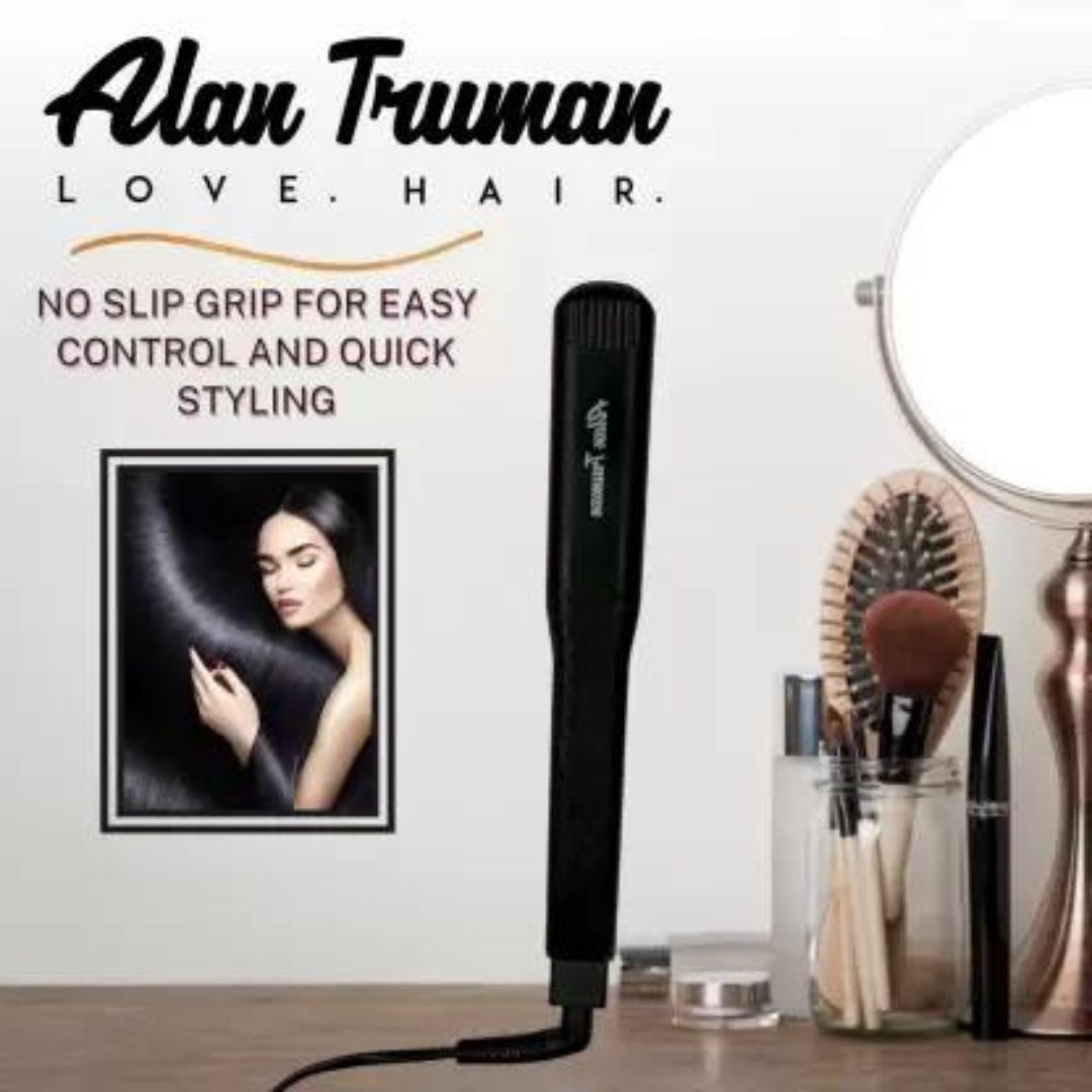Alan Truman 6869 SUPER GLIDE WIDE Hair Straightener  (Black)