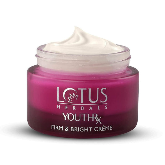 Lotus Herbals YouthRx Firm & Bright Cream | SPF 20 | PA+++ | Bakuchiol Retinol & Vitamin C | Anti Ageing & Brightening | 50g