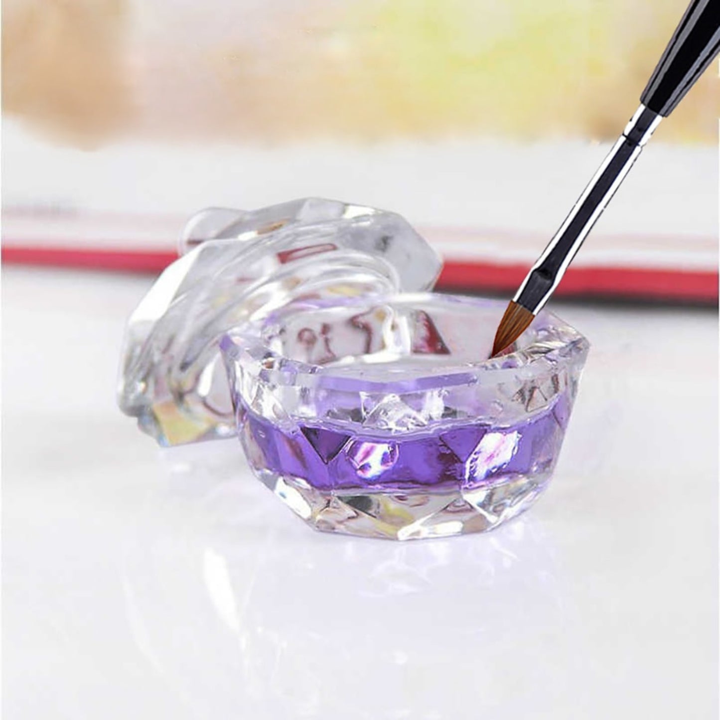 Kwen Pro Crystal jar with cap - kdh cosmetic