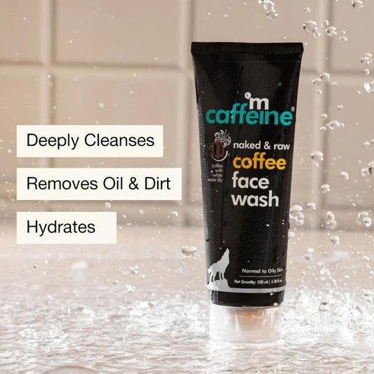 mCaffine  Coffee Face Wash for Fresh & Glowing Skin - 100 ml - Natural & 100% Vegan
