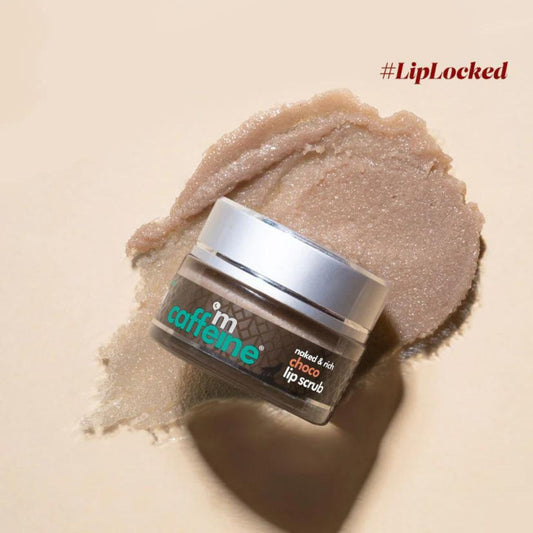 mCaffine Choco Lip Scrub for Chapped & Sensitive Lips - 12gm