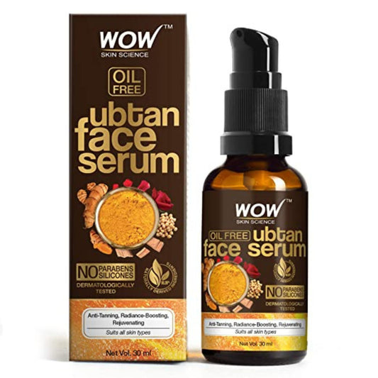 WOW Skin Science Ubtan Face Serum - OIL FREE - For Anti Tanning, Radiance Boosting, Rejuvenating Skin - No Parabens, Silicones - 30mL Visit the WOW Skin Science Store