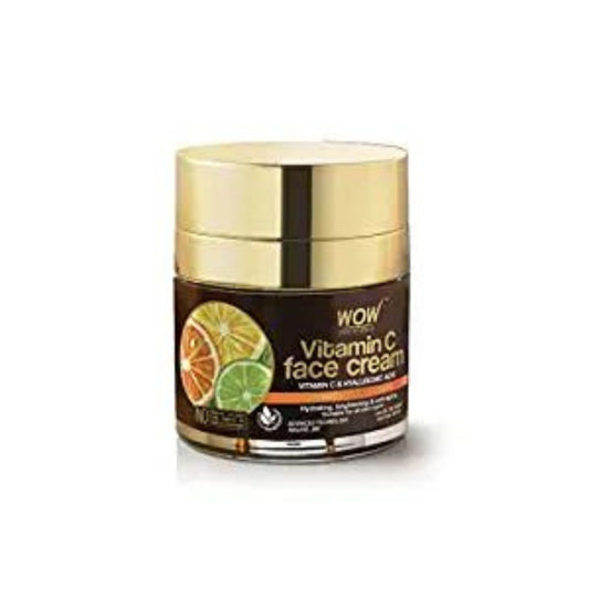 WOW Skin Science Vitamin C Face Cream - Oil Free, Quick Absorbing - For All Skin Types - No Parabens, Silicones, Color, Mineral Oil & Synthetic Fragrance, 50 ml