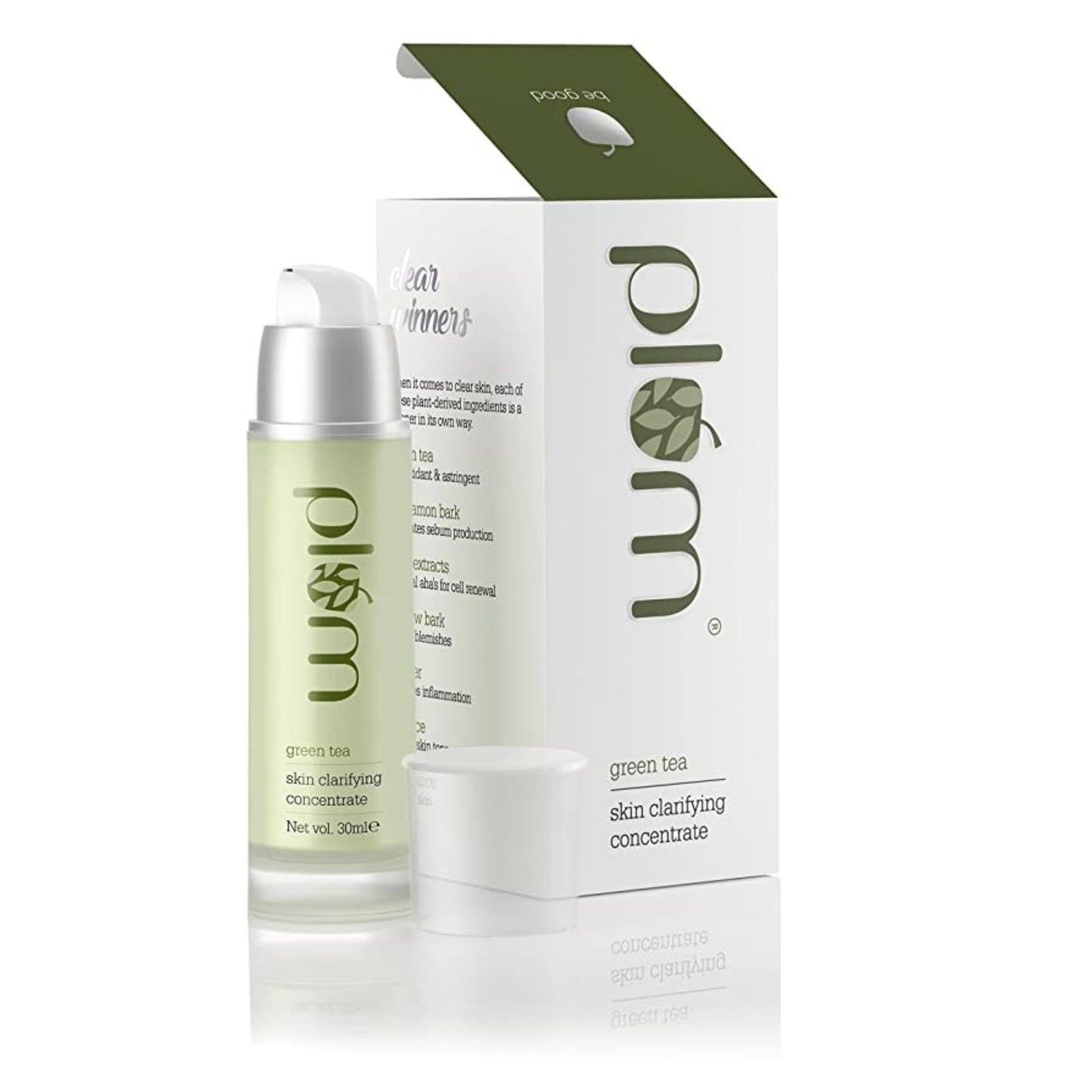 Plum Green Tea Skin Clarifying Concentrate | Face Serum For Oily, Acne Prone Skin | Glowing Skin | Natural AHAs | Clear Skin | Green Tea Serum | 100% Vegan | 30ml